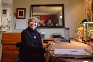 Arabella in her home in Comox, B.C.