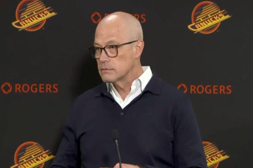 Vancouver Canucks general manager Patrik Allvin announced a pair of trades ahead of the NHL trade deadline on Friday, March 6. (@Sportsnet/X)